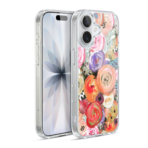 Haley Bush Floral Painting Colorful Soft Gel Case for Apple iPhone 17