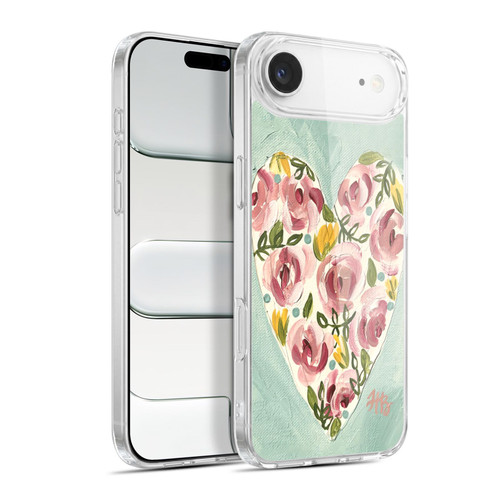 Haley Bush Floral Painting Valentine Heart Soft Gel Case for Apple iPhone 17 Air