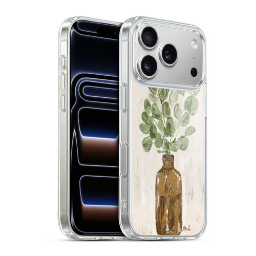 Haley Bush Floral Painting Brown Bottle Eucalyptus Soft Gel Case for Apple iPhone 17 Pro
