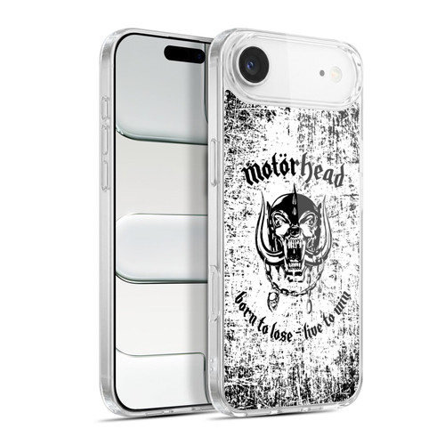 Motorhead Logo Born To Lose Live To Win Soft Gel Case for Apple iPhone 17 Air