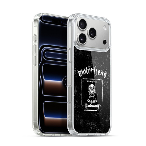 Motorhead Logo No Sleep At All Soft Gel Case for Apple iPhone 17 Pro Max