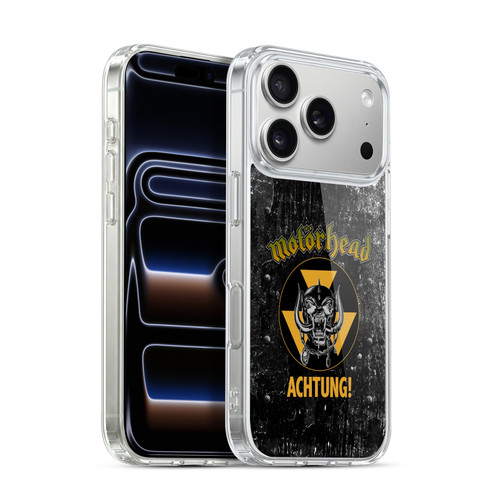 Motorhead Logo Achtung! Soft Gel Case for Apple iPhone 17 Pro