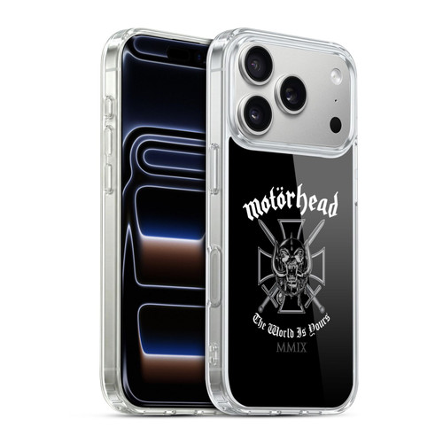 Motorhead Logo The World Is Yours Soft Gel Case for Apple iPhone 17 Pro