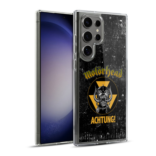 Motorhead Logo Achtung! Soft Gel Case for Samsung Galaxy S23 Ultra 5G & MagSafe