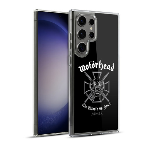 Motorhead Logo The World Is Yours Soft Gel Case for Samsung Galaxy S23 Ultra 5G & MagSafe