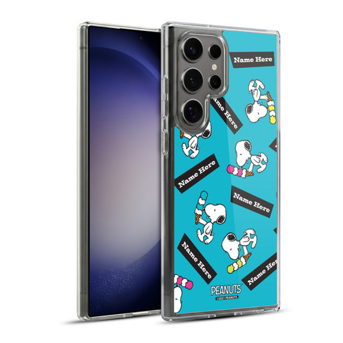Custom Customised Personalised Peanuts Art Snoopy Soft Gel Case for Samsung Galaxy S23 Ultra 5G & MagSafe