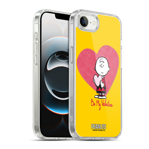 Peanuts Sealed With A Kiss Charlie Brown Valentine 2 Soft Gel Case for Apple iPhone 16e / Apple iPhone 17e & MagSafe