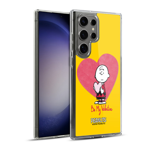 Peanuts Sealed With A Kiss Charlie Brown Valentine 2 Soft Gel Case for Samsung Galaxy S23 Ultra 5G & MagSafe
