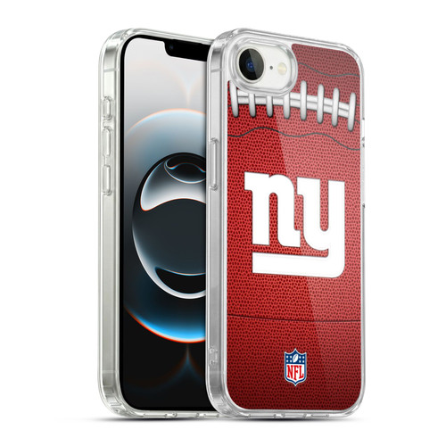 NFL New York Giants Graphics Football Soft Gel Case for Apple iPhone 16e / Apple iPhone 17e & MagSafe
