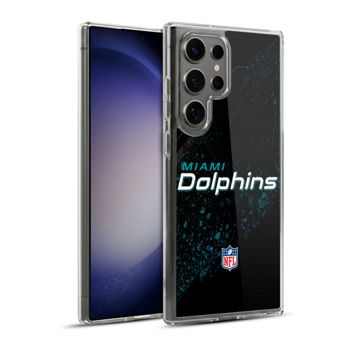 NFL Miami Dolphins Logo Blur Soft Gel Case for Samsung Galaxy S23 Ultra 5G & MagSafe