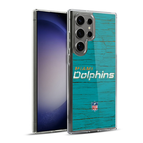 NFL Miami Dolphins Logo Distressed Look Soft Gel Case for Samsung Galaxy S23 Ultra 5G & MagSafe