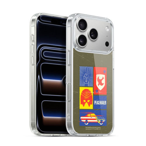 Peacemaker: Television Series Graphics Icons Soft Gel Case for Apple iPhone 17 Pro