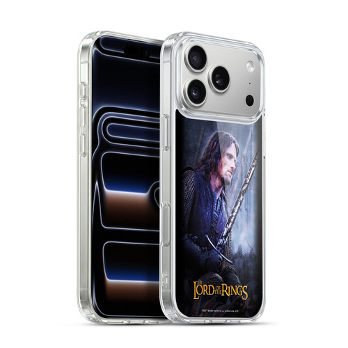 The Lord Of The Rings The Two Towers Character Art Aragorn Soft Gel Case for Apple iPhone 17 Pro Max
