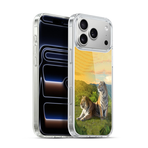 Vincent Hie Key Art Tigers In Sunset Soft Gel Case for Apple iPhone 17 Pro Max