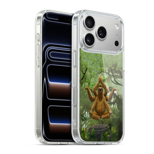 Vincent Hie Key Art Zen Sloth Soft Gel Case for Apple iPhone 17 Pro