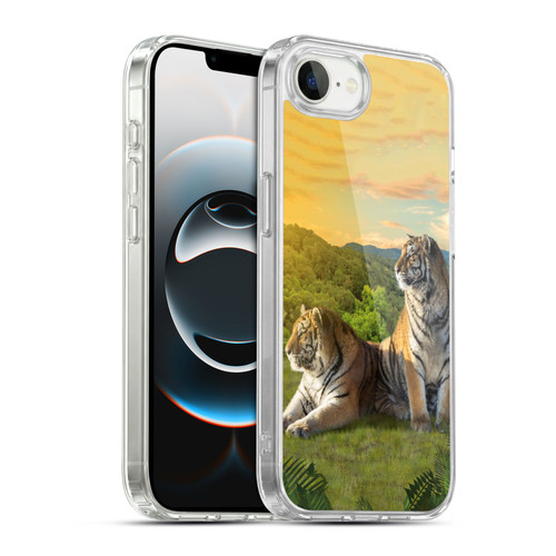 Vincent Hie Key Art Tigers In Sunset Soft Gel Case for Apple iPhone 16e / Apple iPhone 17e & MagSafe