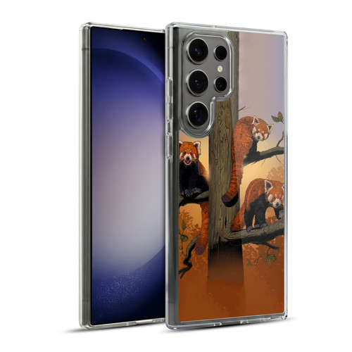 Vincent Hie Key Art Red Pandas Soft Gel Case for Samsung Galaxy S23 Ultra 5G & MagSafe