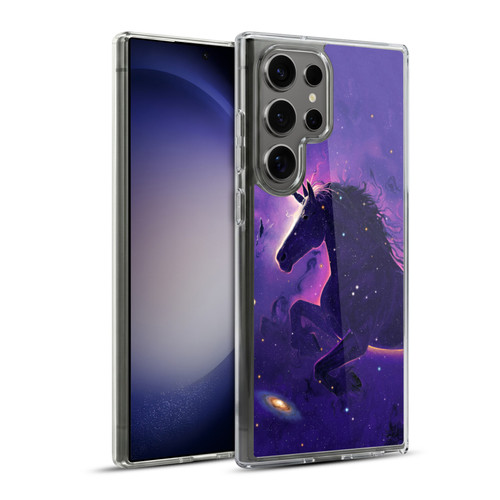 Vincent Hie Key Art Unicorn Nebula Soft Gel Case for Samsung Galaxy S23 Ultra 5G & MagSafe