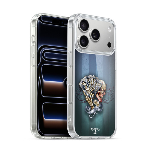 Alchemy Gothic Skull And Cards Read 'Em And Weep Soft Gel Case for Apple iPhone 17 Pro
