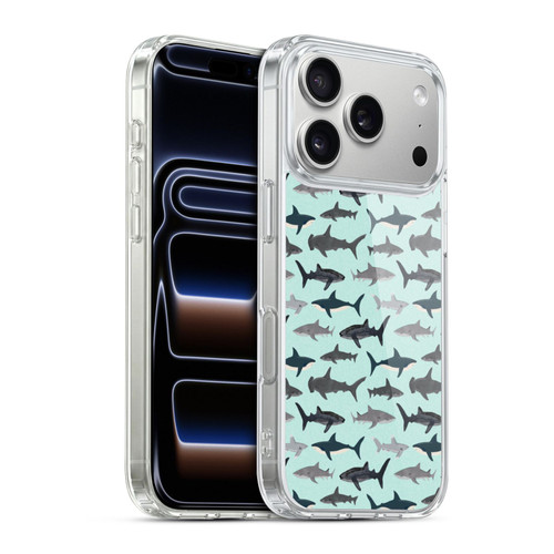 Andrea Lauren Design Sea Animals Sharks Soft Gel Case for Apple iPhone 17 Pro