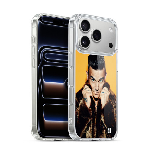 Robbie Williams Calendar Fur Coat Soft Gel Case for Apple iPhone 17 Pro