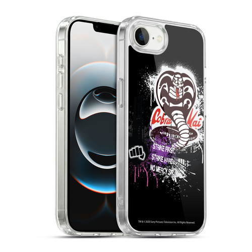 Cobra Kai Composed Art No Mercy Logo Soft Gel Case for Apple iPhone 16e / Apple iPhone 17e & MagSafe