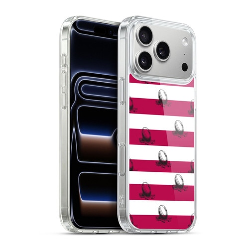 England Rugby Union History Pattern 2 Soft Gel Case for Apple iPhone 17 Pro Max