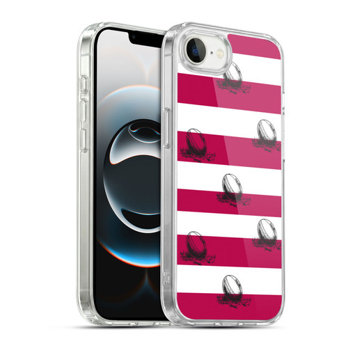 England Rugby Union History Pattern 2 Soft Gel Case for Apple iPhone 16e / Apple iPhone 17e & MagSafe