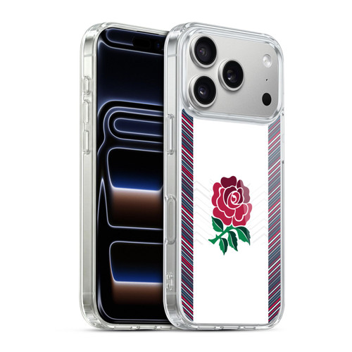 England Rugby Union 2024/25 Crest Kit Home Soft Gel Case for Apple iPhone 17 Pro