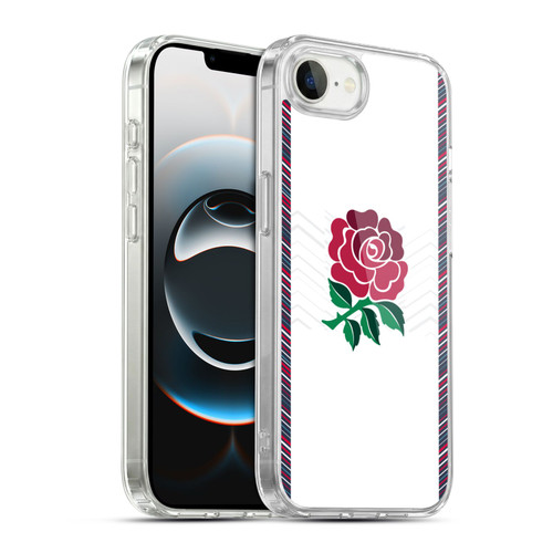 England Rugby Union 2024/25 Crest Kit Home Soft Gel Case for Apple iPhone 16e / Apple iPhone 17e & MagSafe