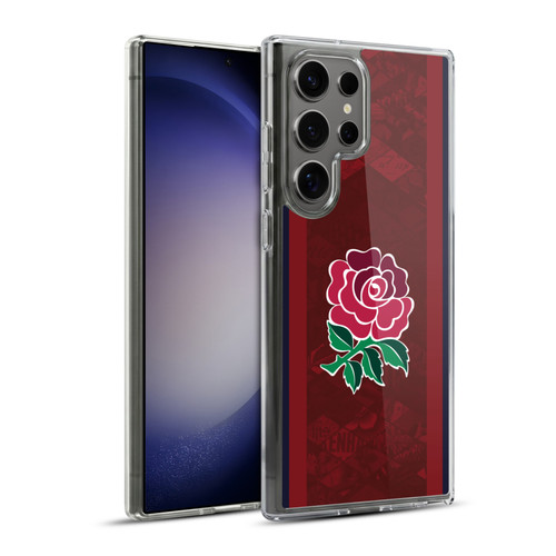 England Rugby Union 2024/25 Crest Kit Alternate Soft Gel Case for Samsung Galaxy S23 Ultra 5G & MagSafe