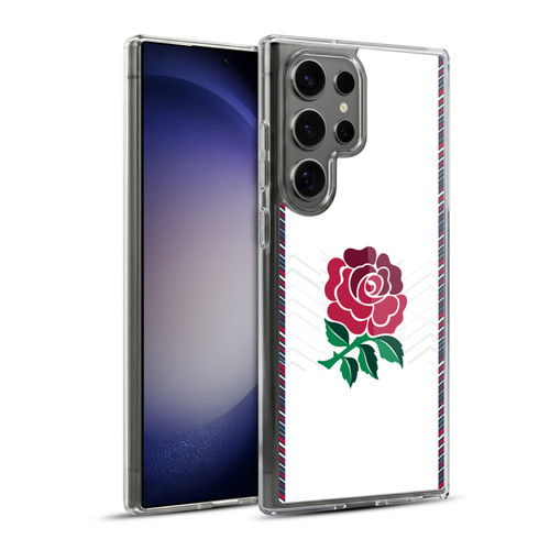 England Rugby Union 2024/25 Crest Kit Home Soft Gel Case for Samsung Galaxy S23 Ultra 5G & MagSafe