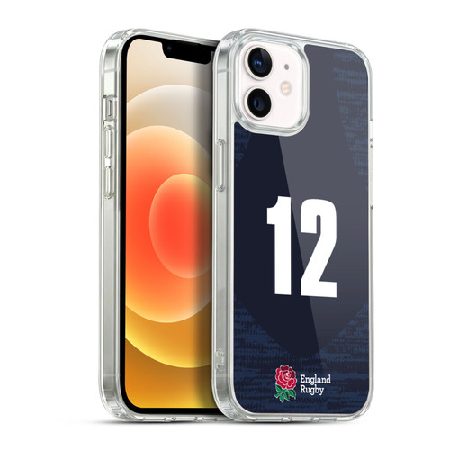 England Rugby Union 2020/21 Players Away Kit Position 12 Soft Gel Case for Apple iPhone 12 / iPhone 12 Pro & MagSafe