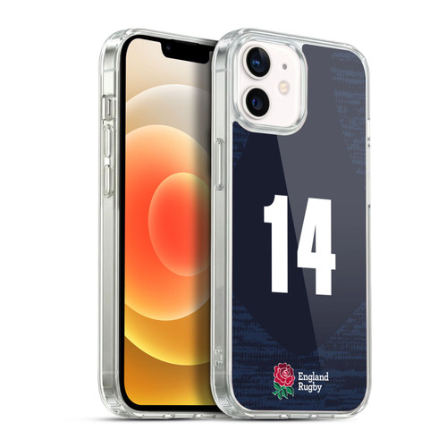 England Rugby Union 2020/21 Players Away Kit Position 14 Soft Gel Case for Apple iPhone 12 / iPhone 12 Pro & MagSafe