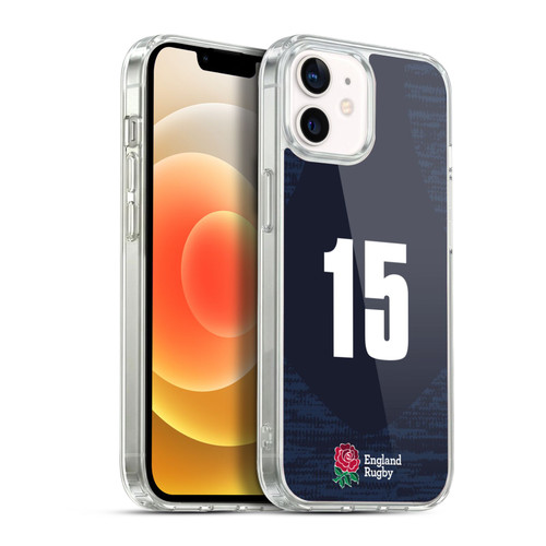 England Rugby Union 2020/21 Players Away Kit Position 15 Soft Gel Case for Apple iPhone 12 / iPhone 12 Pro & MagSafe