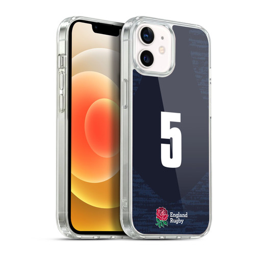 England Rugby Union 2020/21 Players Away Kit Position 5 Soft Gel Case for Apple iPhone 12 / iPhone 12 Pro & MagSafe