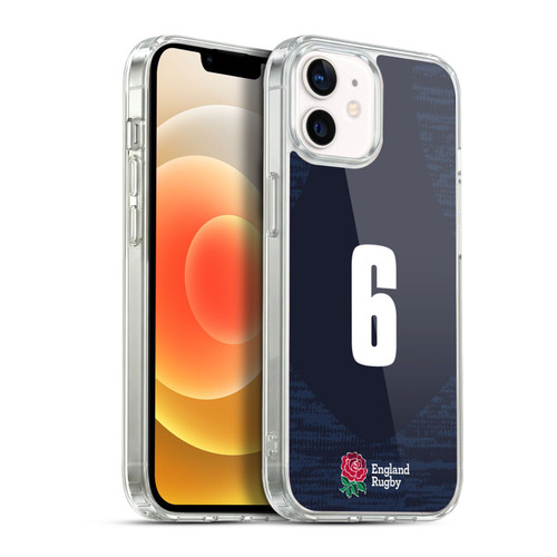 England Rugby Union 2020/21 Players Away Kit Position 6 Soft Gel Case for Apple iPhone 12 / iPhone 12 Pro & MagSafe
