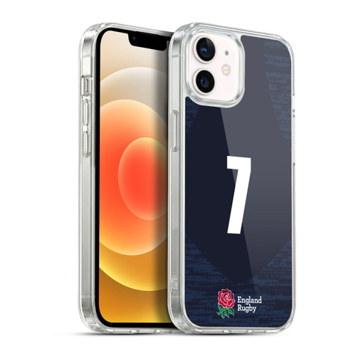 England Rugby Union 2020/21 Players Away Kit Position 7 Soft Gel Case for Apple iPhone 12 / iPhone 12 Pro & MagSafe