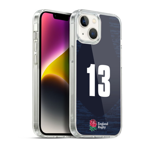 England Rugby Union 2020/21 Players Away Kit Position 13 Soft Gel Case for Apple iPhone 14