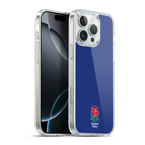 England Rugby Union 2016/17 The Rose Plain Navy Soft Gel Case for Apple iPhone 16 Pro Max & MagSafe