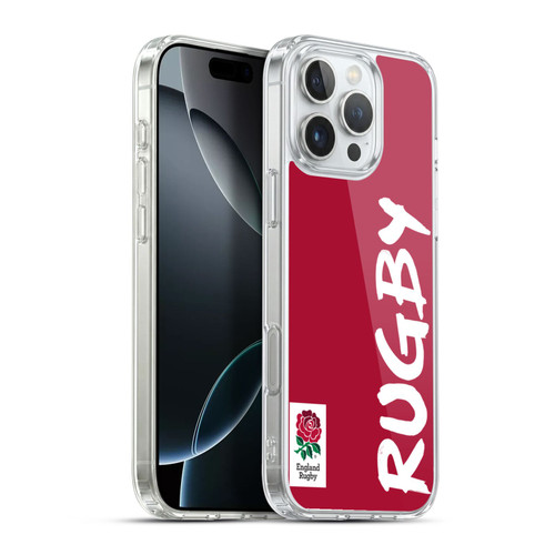 England Rugby Union 2016/17 The Rose Rugby Soft Gel Case for Apple iPhone 16 Pro Max & MagSafe