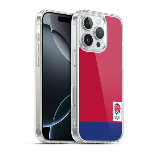 England Rugby Union 2016/17 The Rose Colour Block Soft Gel Case for Apple iPhone 16 Pro & MagSafe