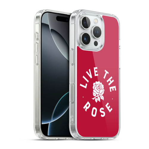 England Rugby Union 2016/17 The Rose Live The Rose Soft Gel Case for Apple iPhone 16 Pro & MagSafe