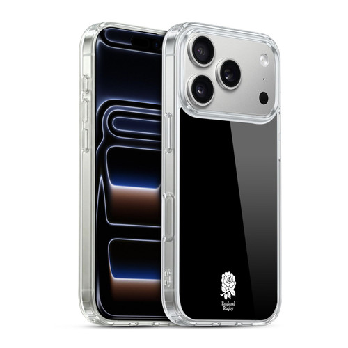 England Rugby Union 2016/17 The Rose Plain Black Soft Gel Case for Apple iPhone 17 Pro