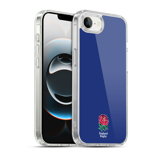 England Rugby Union 2016/17 The Rose Plain Navy Soft Gel Case for Apple iPhone 16e / Apple iPhone 17e & MagSafe