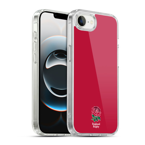 England Rugby Union 2016/17 The Rose Plain Red Soft Gel Case for Apple iPhone 16e / Apple iPhone 17e & MagSafe