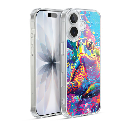 Michael David Ward Animals Turtle Magic Soft Gel Case for Apple iPhone 17