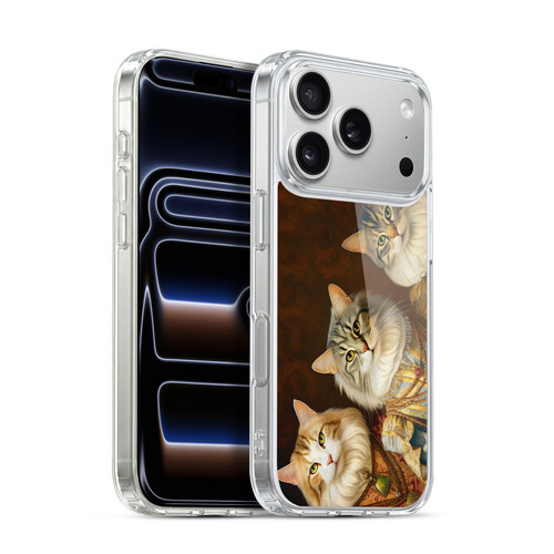 Michael David Ward Animals Fancy Cats Soft Gel Case for Apple iPhone 17 Pro