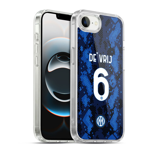 Fc Internazionale Milano 2021/22 Players Home Kit Stefan de Vrij Soft Gel Case for Apple iPhone 16e / Apple iPhone 17e & MagSafe