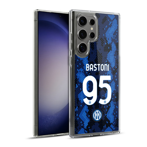 Fc Internazionale Milano 2021/22 Players Home Kit Alessandro Bastoni Soft Gel Case for Samsung Galaxy S23 Ultra 5G & MagSafe